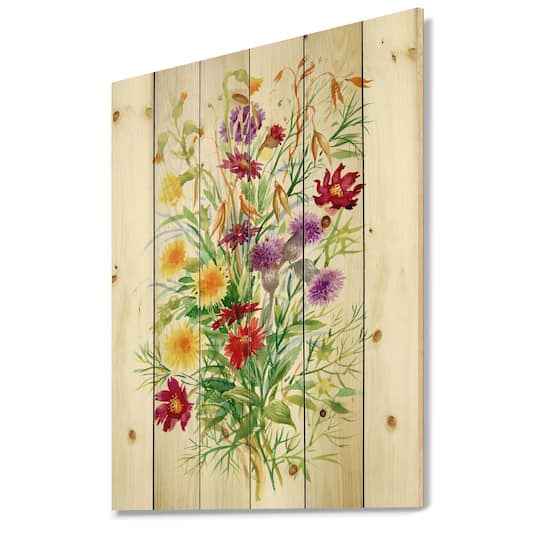 Designart - Colorful Wildflowers In Nature